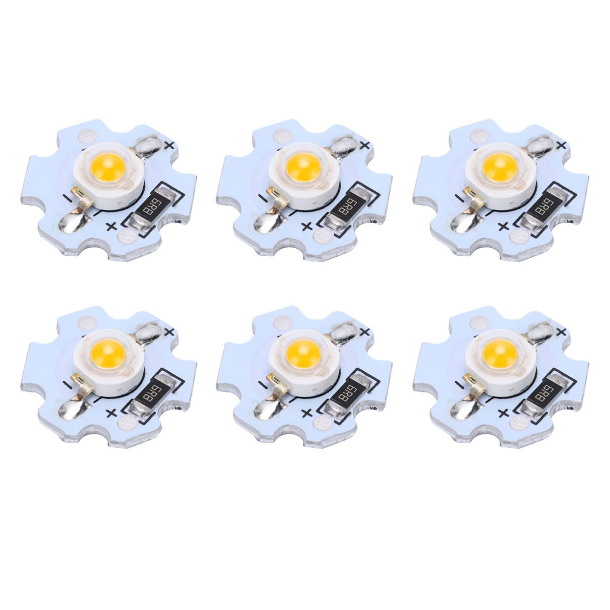 25Pcs 5V LED Chips 200LM 1W High Power LED Lamp Beads for DIY Lighting FixturesYellow Light 588‑590NM