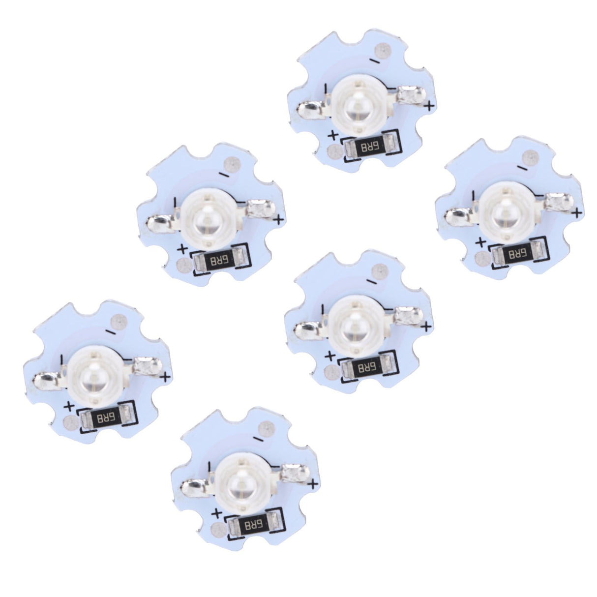 25Pcs 5V LED Chips 200LM 1W High Power LED Lamp Beads for DIY Lighting FixturesBlue Light 455‑460NM
