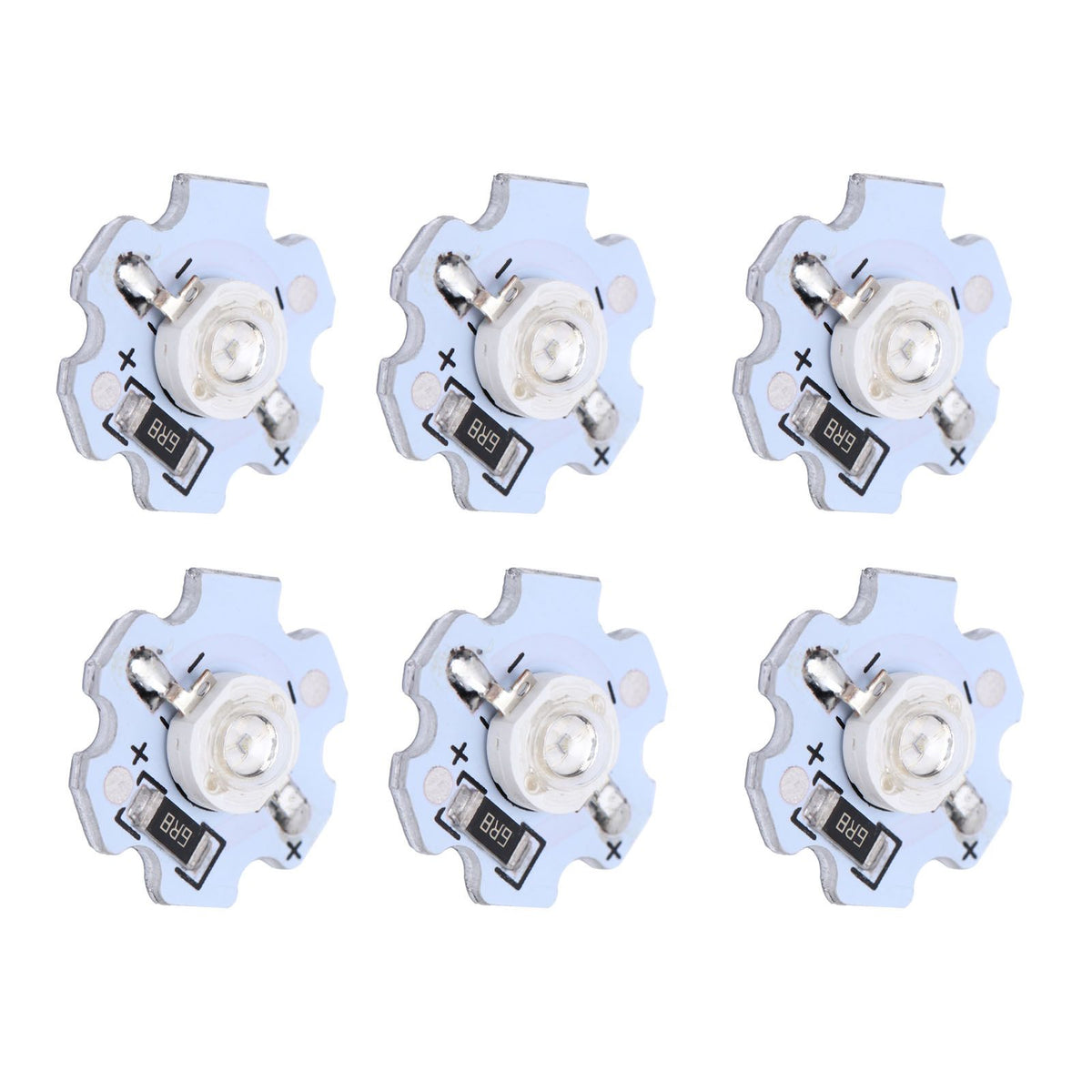 25Pcs 5V LED Chips 200LM 1W High Power LED Lamp Beads for DIY Lighting FixturesBlue Light 455‑460NM