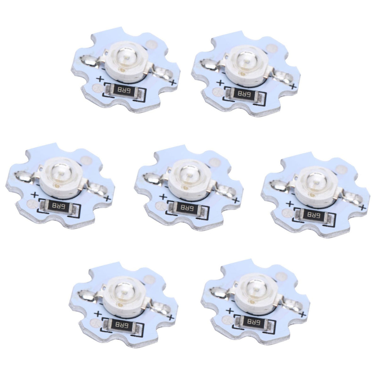 25Pcs 5V LED Chips 200LM 1W High Power LED Lamp Beads for DIY Lighting FixturesBlue Light 455‑460NM