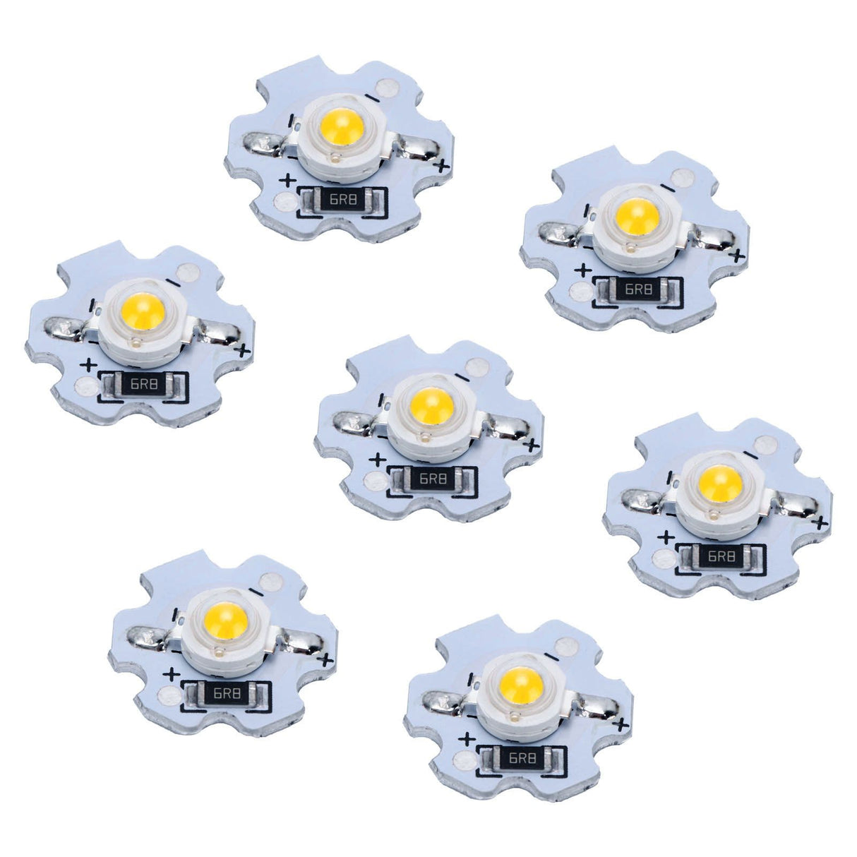 25Pcs 5V LED Chips 200LM 1W High Power LED Lamp Beads for DIY Lighting FixturesWarm White 3000‑3200K