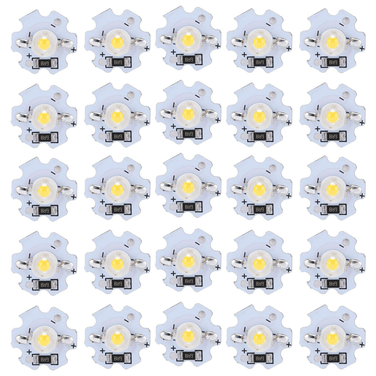 25Pcs 5V LED Chips 200LM 1W High Power LED Lamp Beads for DIY Lighting FixturesNatural Light 4000‑4500K