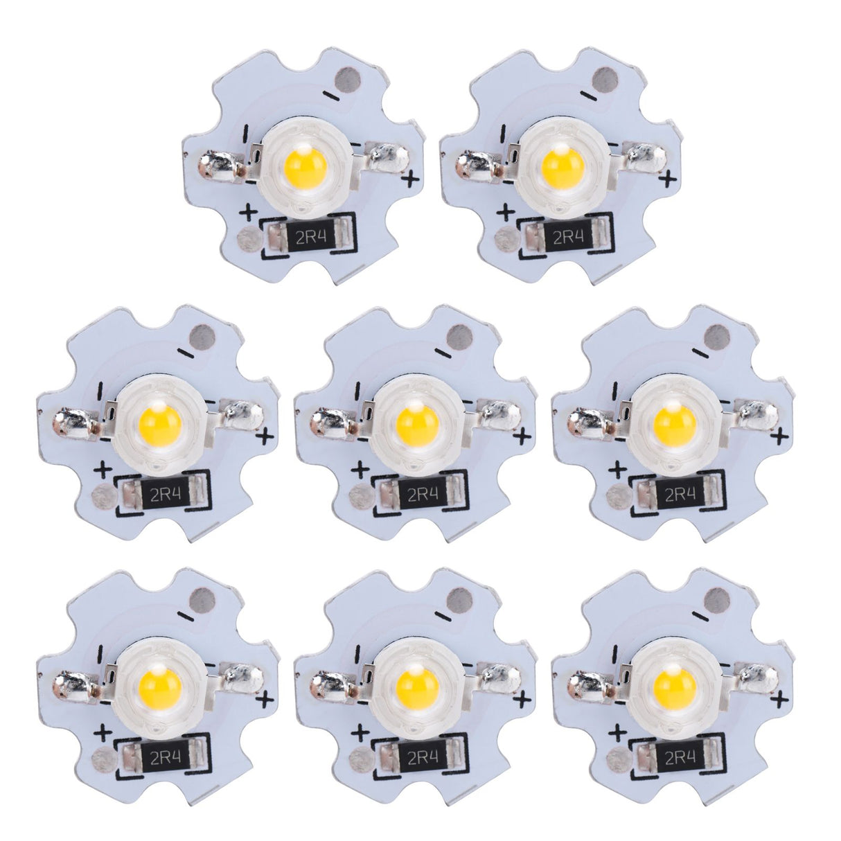 25Pcs 5V LED Chips 200LM 3W High Power LED Lamp Beads for DIY Lighting FixturesYellow Light 588‑590NM
