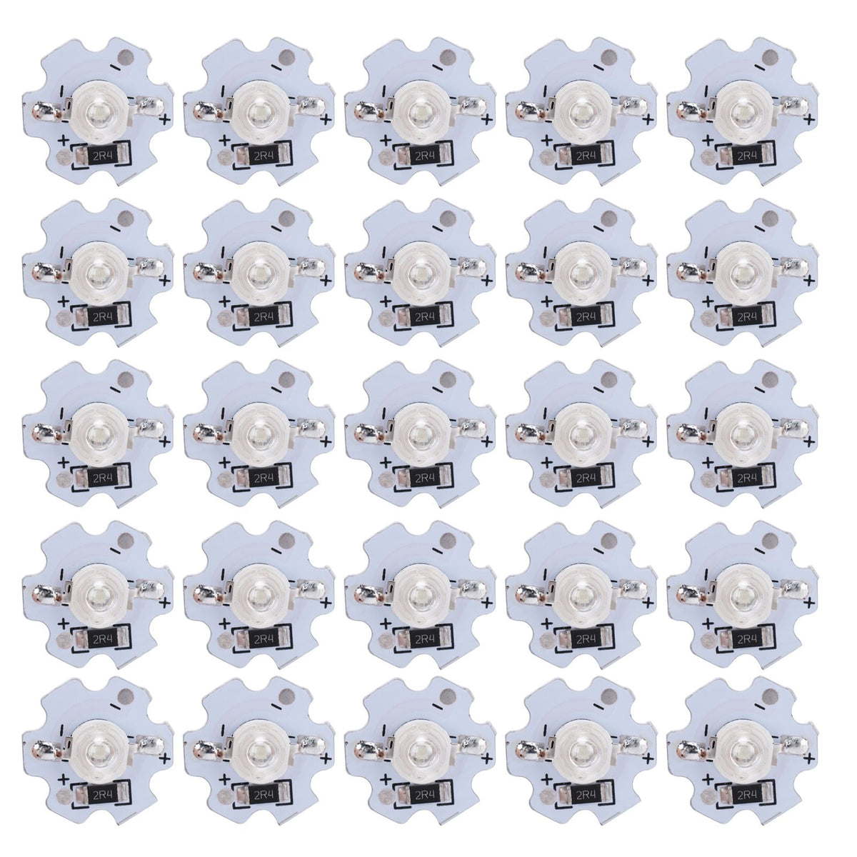 25Pcs 5V LED Chips 200LM 3W High Power LED Lamp Beads for DIY Lighting FixturesBlue Light 455‑460NM