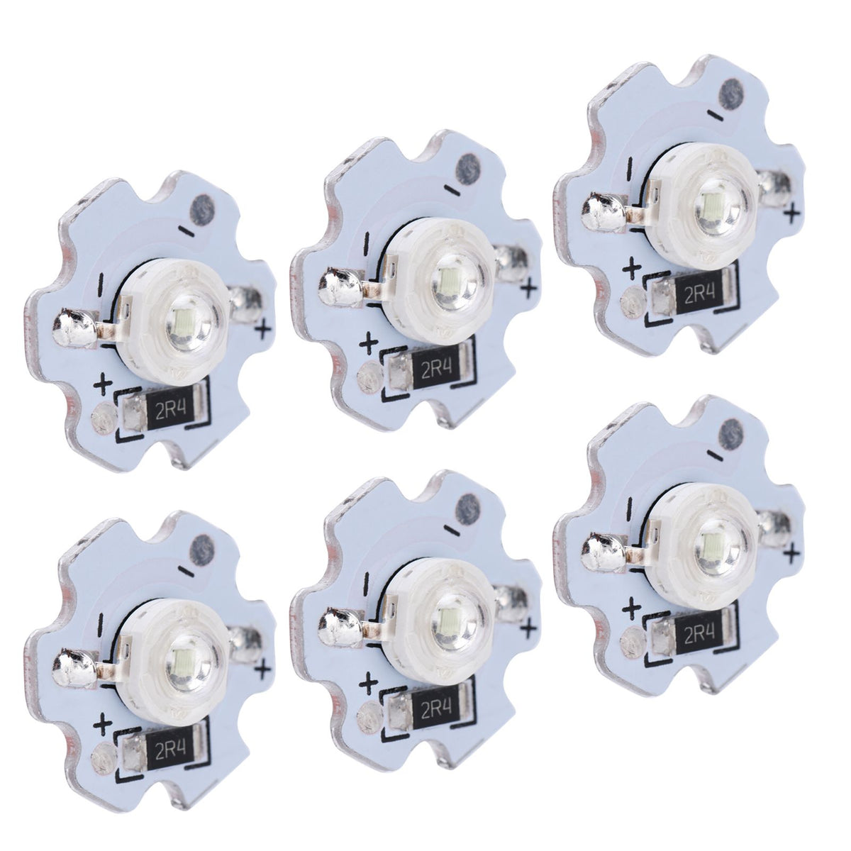 25Pcs 5V LED Chips 200LM 3W High Power LED Lamp Beads for DIY Lighting FixturesBlue Light 455‑460NM