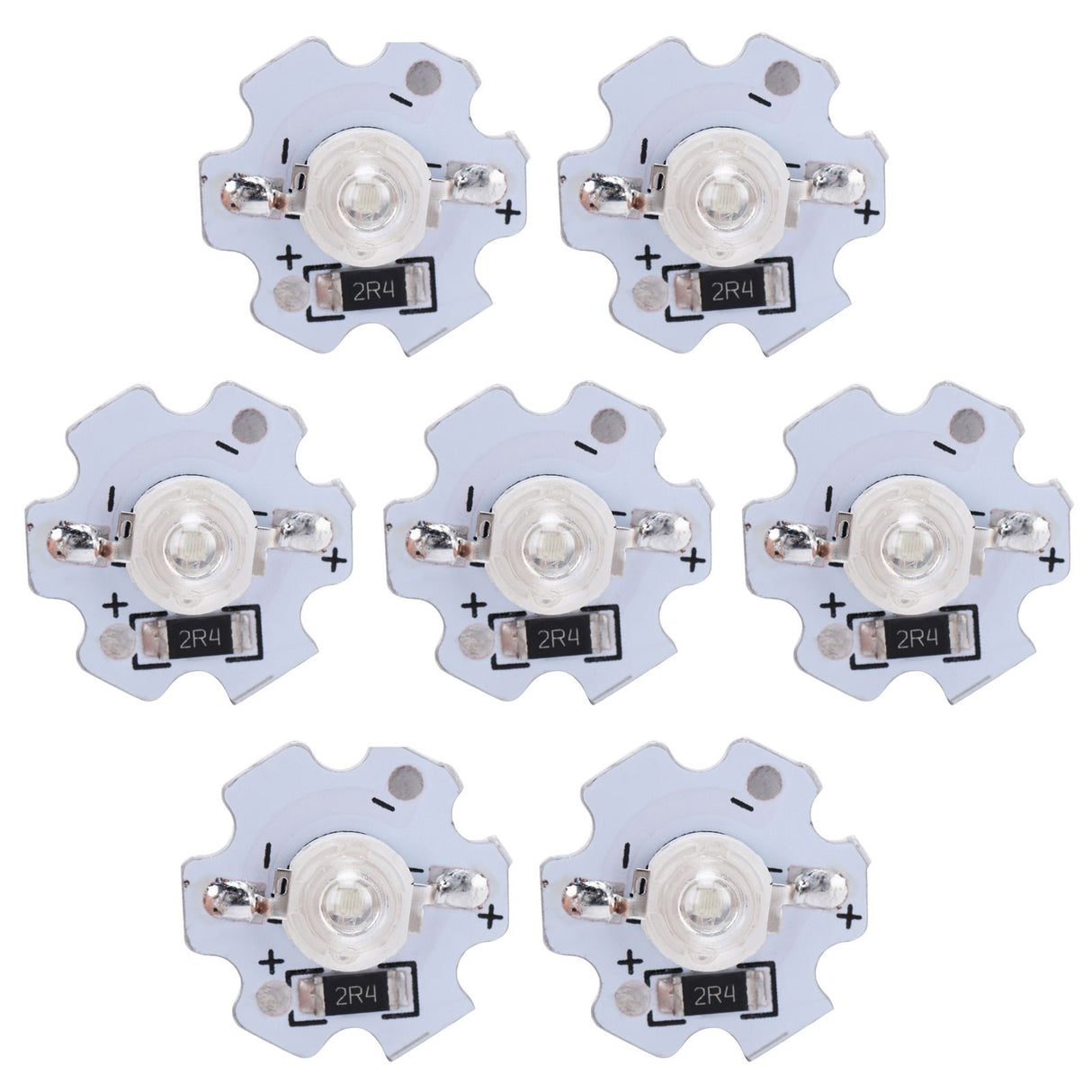 25Pcs 5V LED Chips 200LM 3W High Power LED Lamp Beads for DIY Lighting FixturesBlue Light 455‑460NM
