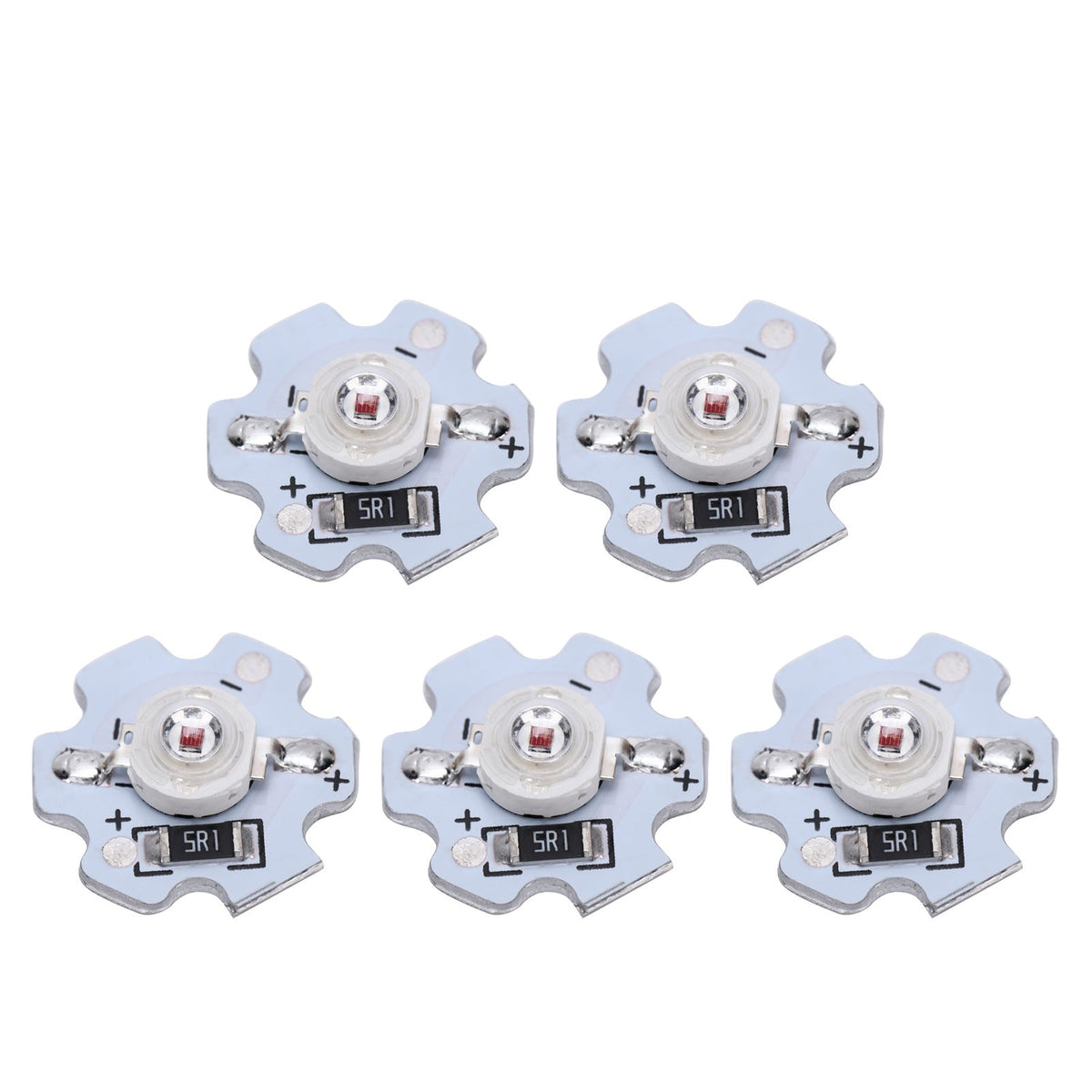 25Pcs 5V LED Chips 200LM 3W High Power LED Lamp Beads for DIY Lighting FixturesRed Light 620‑625NM