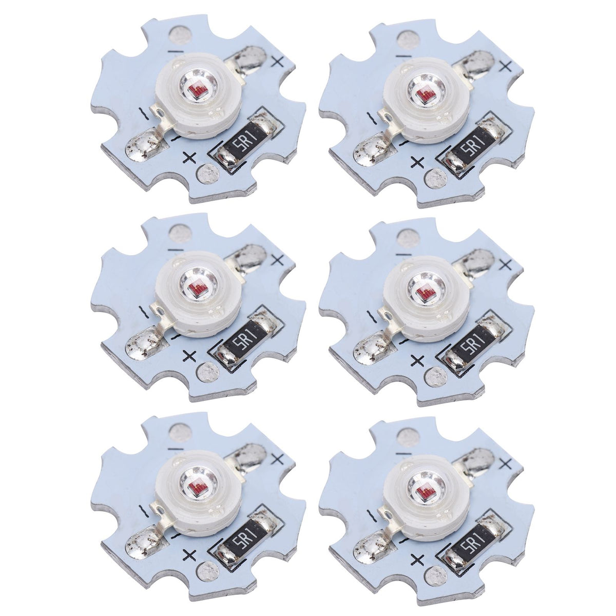 25Pcs 5V LED Chips 200LM 3W High Power LED Lamp Beads for DIY Lighting FixturesRed Light 620‑625NM