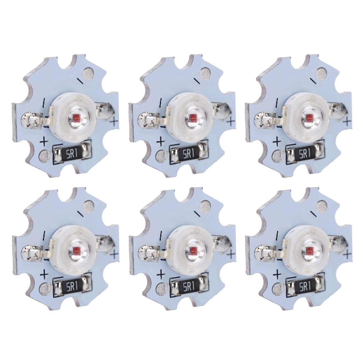 25Pcs 5V LED Chips 200LM 3W High Power LED Lamp Beads for DIY Lighting FixturesRed Light 620‑625NM