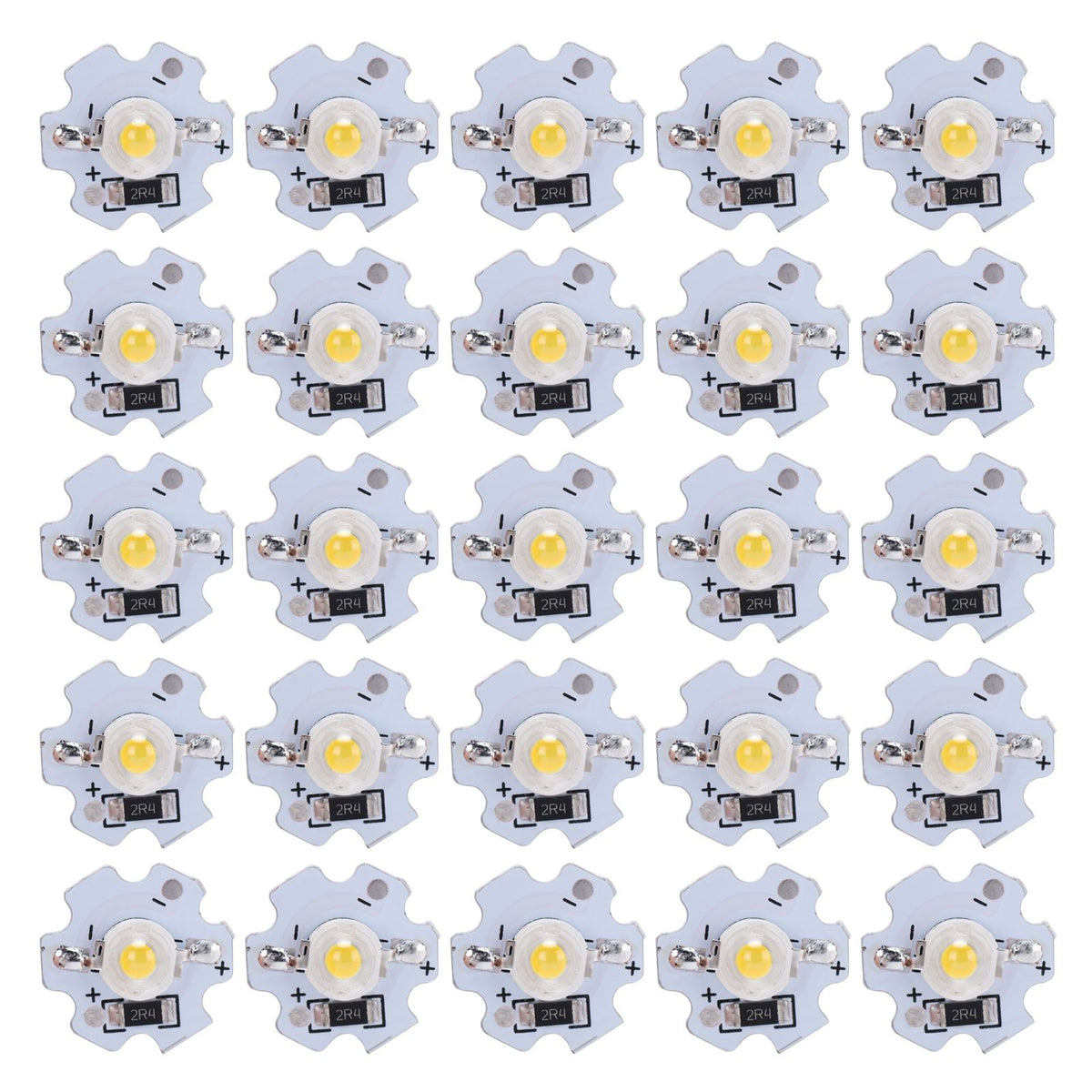 25Pcs 5V LED Chips 200LM 3W High Power LED Lamp Beads for DIY Lighting FixturesNatural Light 4000‑4500K