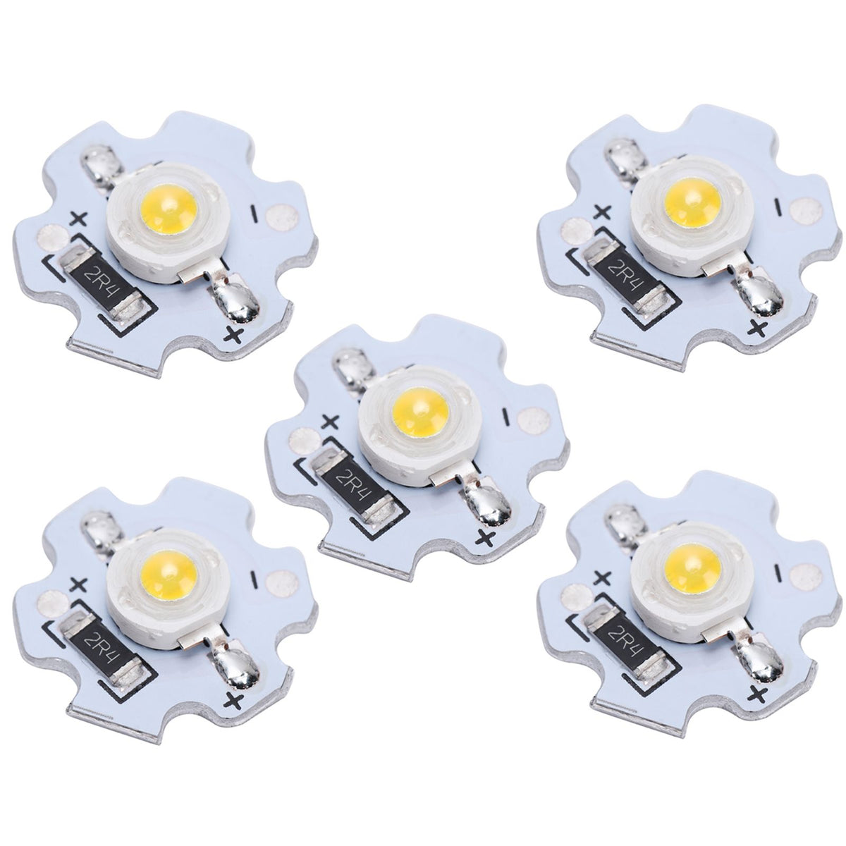 25Pcs 5V LED Chips 200LM 3W High Power LED Lamp Beads for DIY Lighting FixturesNatural Light 4000‑4500K