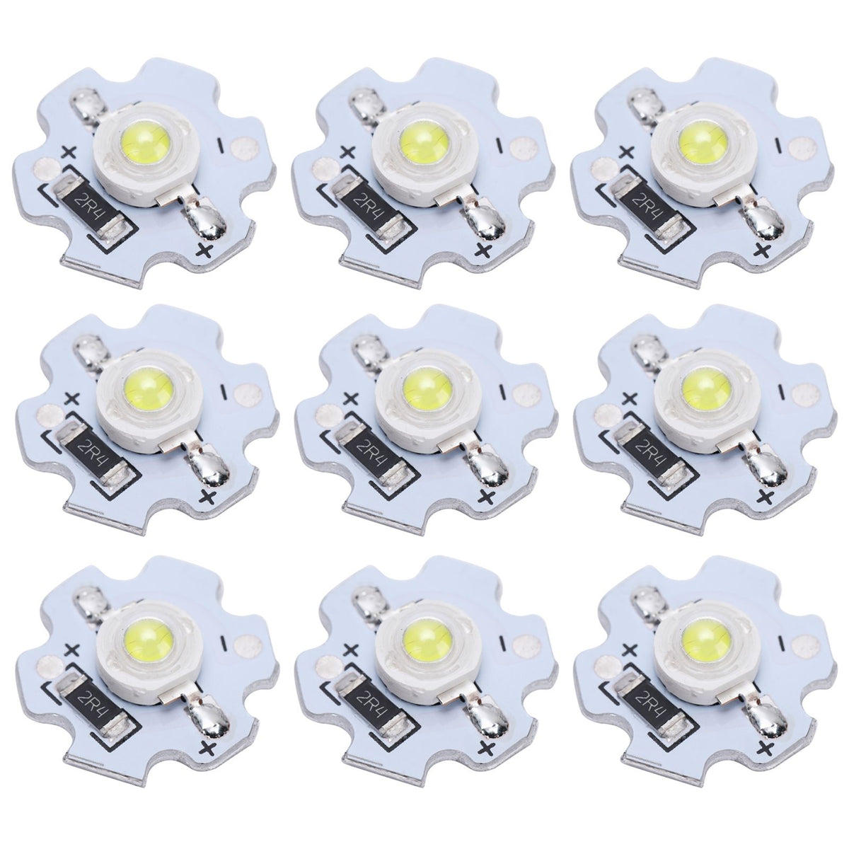 25Pcs 5V LED Chips 200LM 3W High Power LED Lamp Beads for DIY Lighting FixturesCold White 10000K