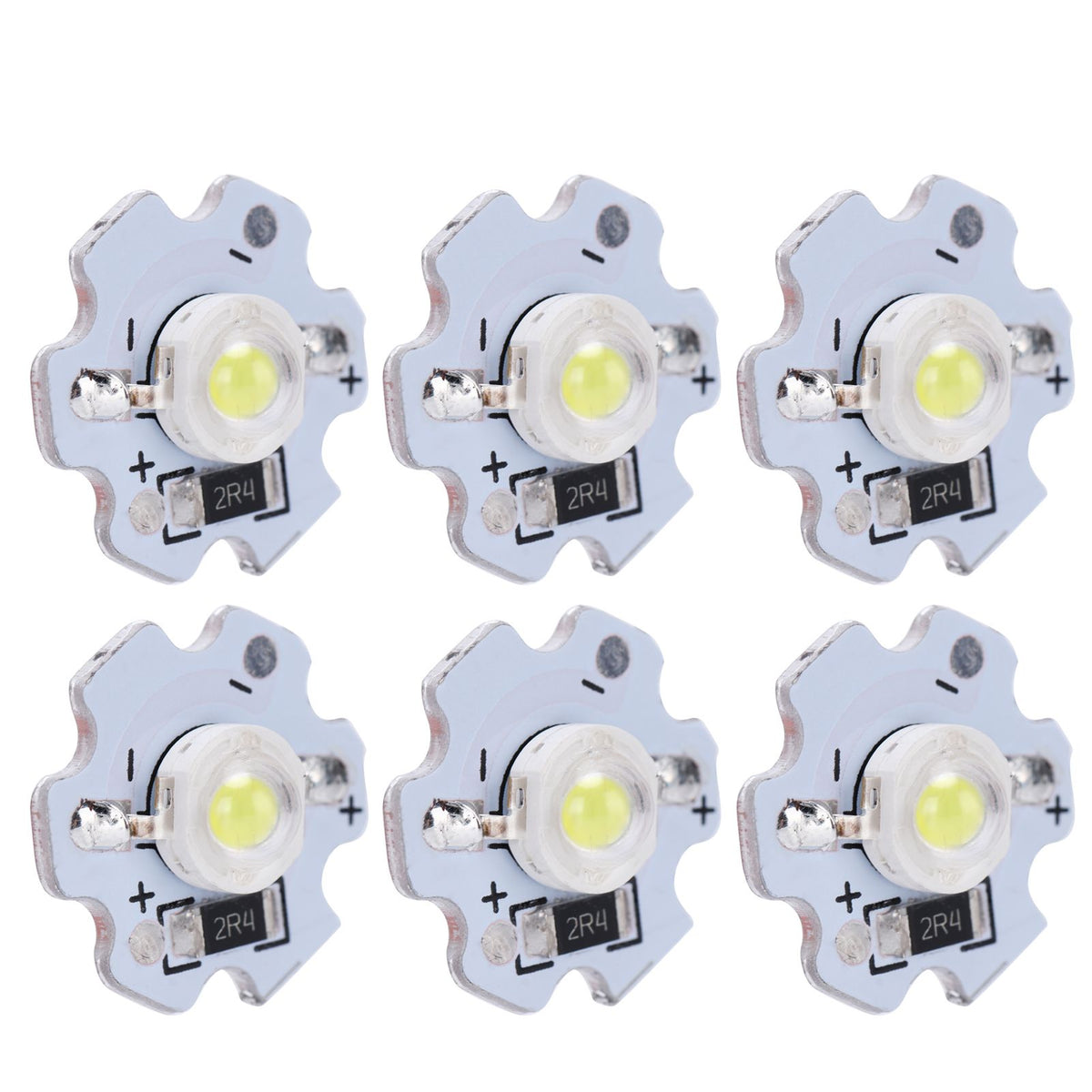 25Pcs 5V LED Chips 200LM 3W High Power LED Lamp Beads for DIY Lighting FixturesCold White 10000K