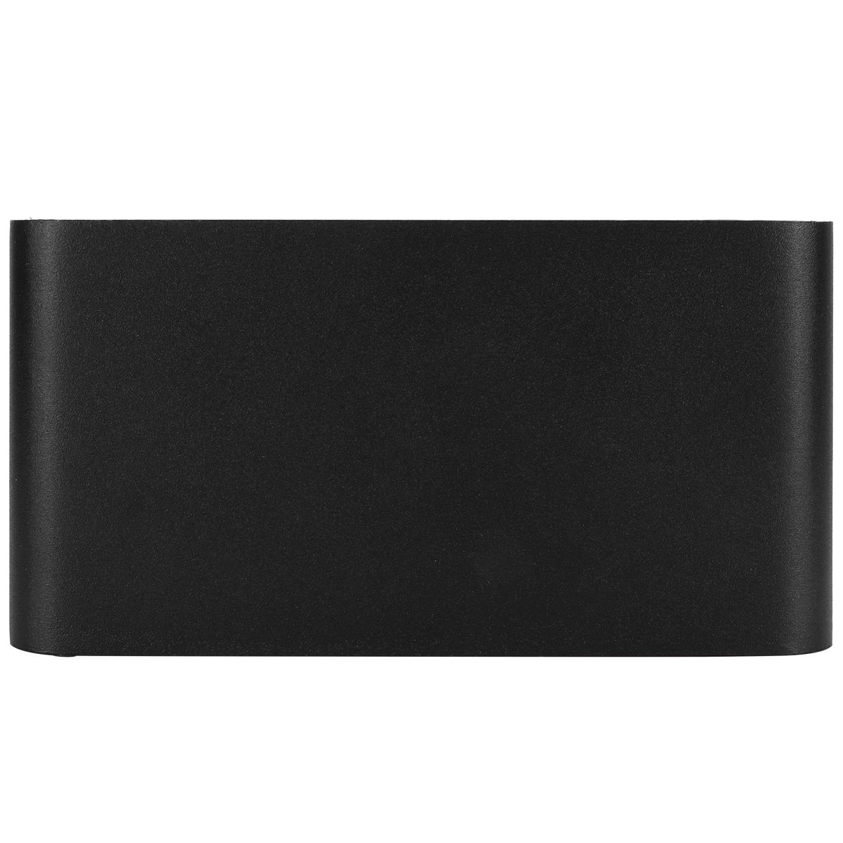 LED Wall Lamp 12W COB Aluminum Outdoor Garden Light Fixture IP65 Waterproof AC85-265V(Black Shell White Light )