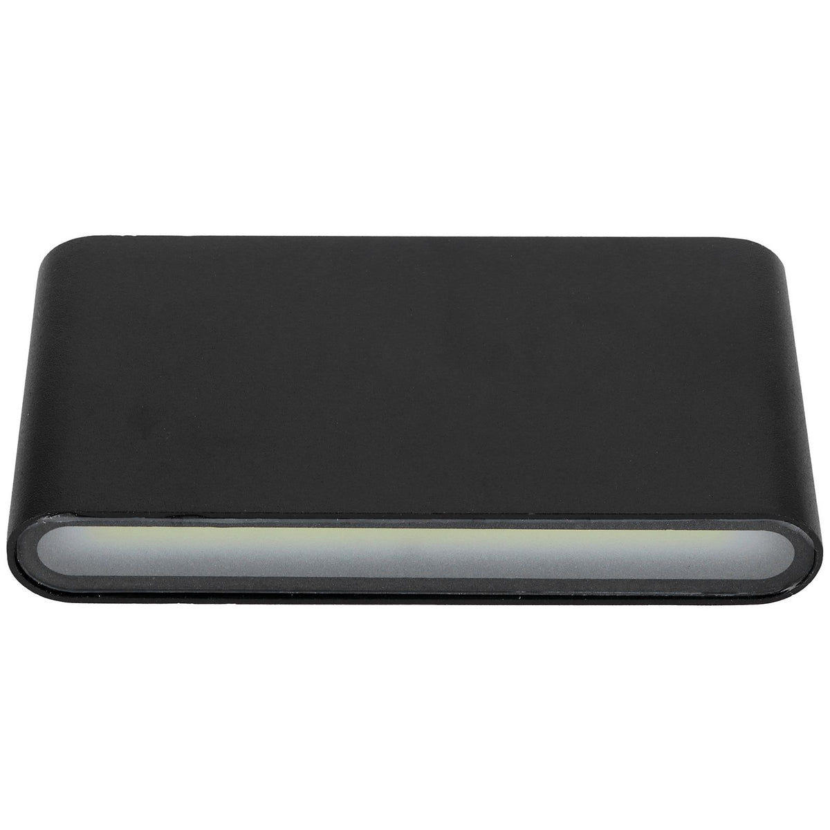 LED Wall Lamp 12W COB Aluminum Outdoor Garden Light Fixture IP65 Waterproof AC85-265V(Black Shell White Light )