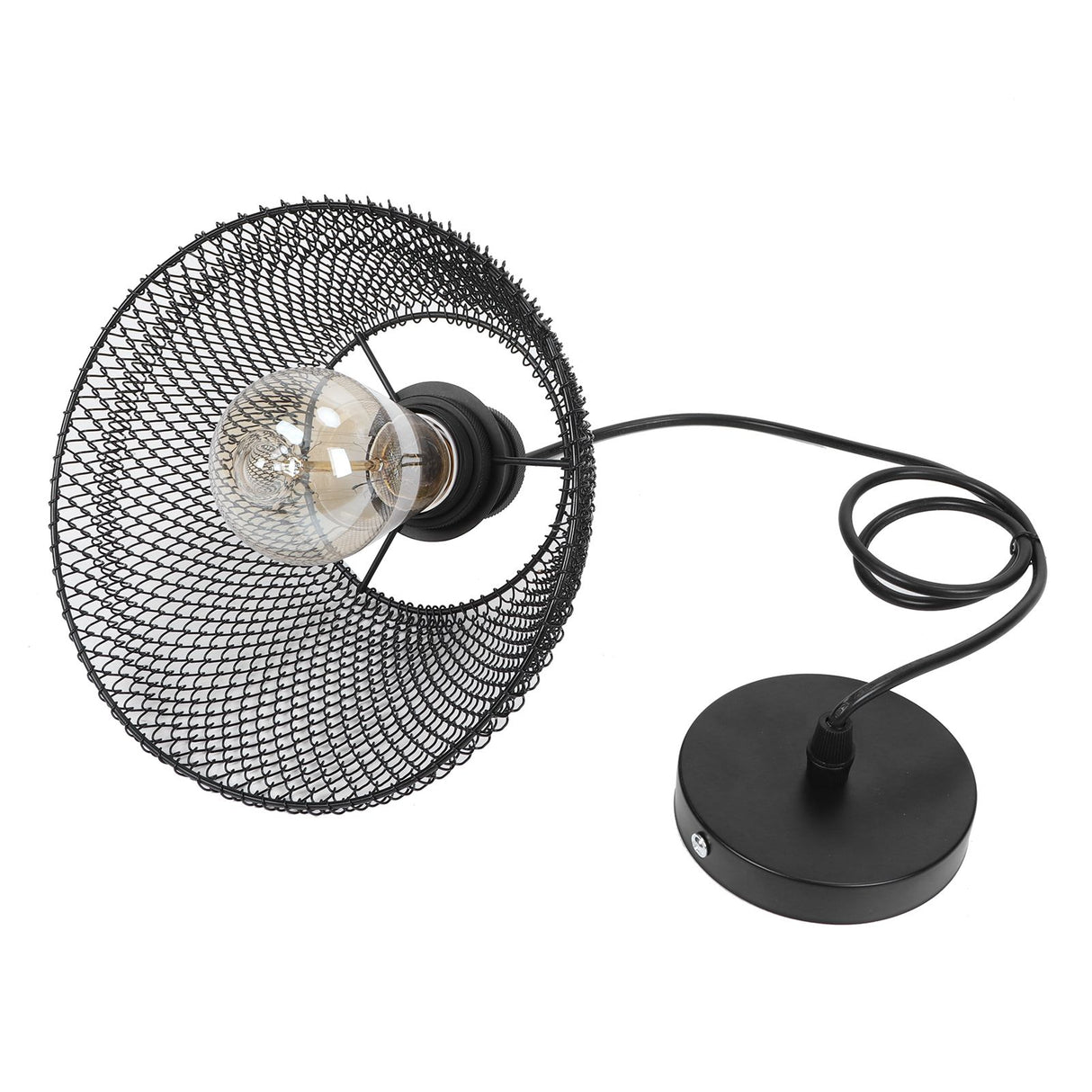 Wrought Iron Pendant Light Nordic Innovative LED Hanging Lamp Living Room Decoration AC85-265VBlack