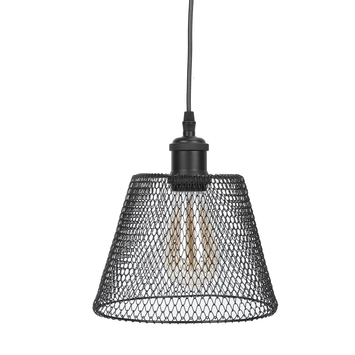 Wrought Iron Pendant Light Nordic Innovative LED Hanging Lamp Living Room Decoration AC85-265VBlack