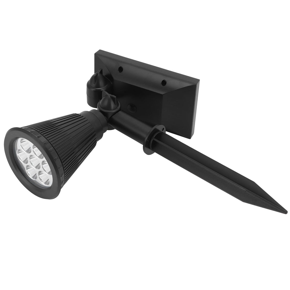 7LED Solar Light Intelligent Outdoor Garden Spotlight Lawn Lamp Landscape Lighting BlackWhite Light