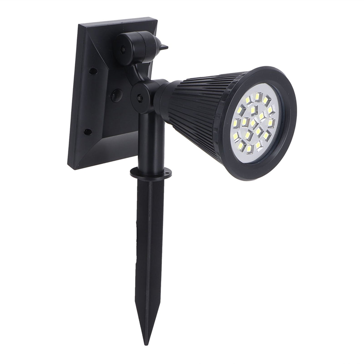 LED Solar Lawn Lights Spotlights with 18pcs Chips for Outdoor Garden Park Yard Spike LampsWhite Light