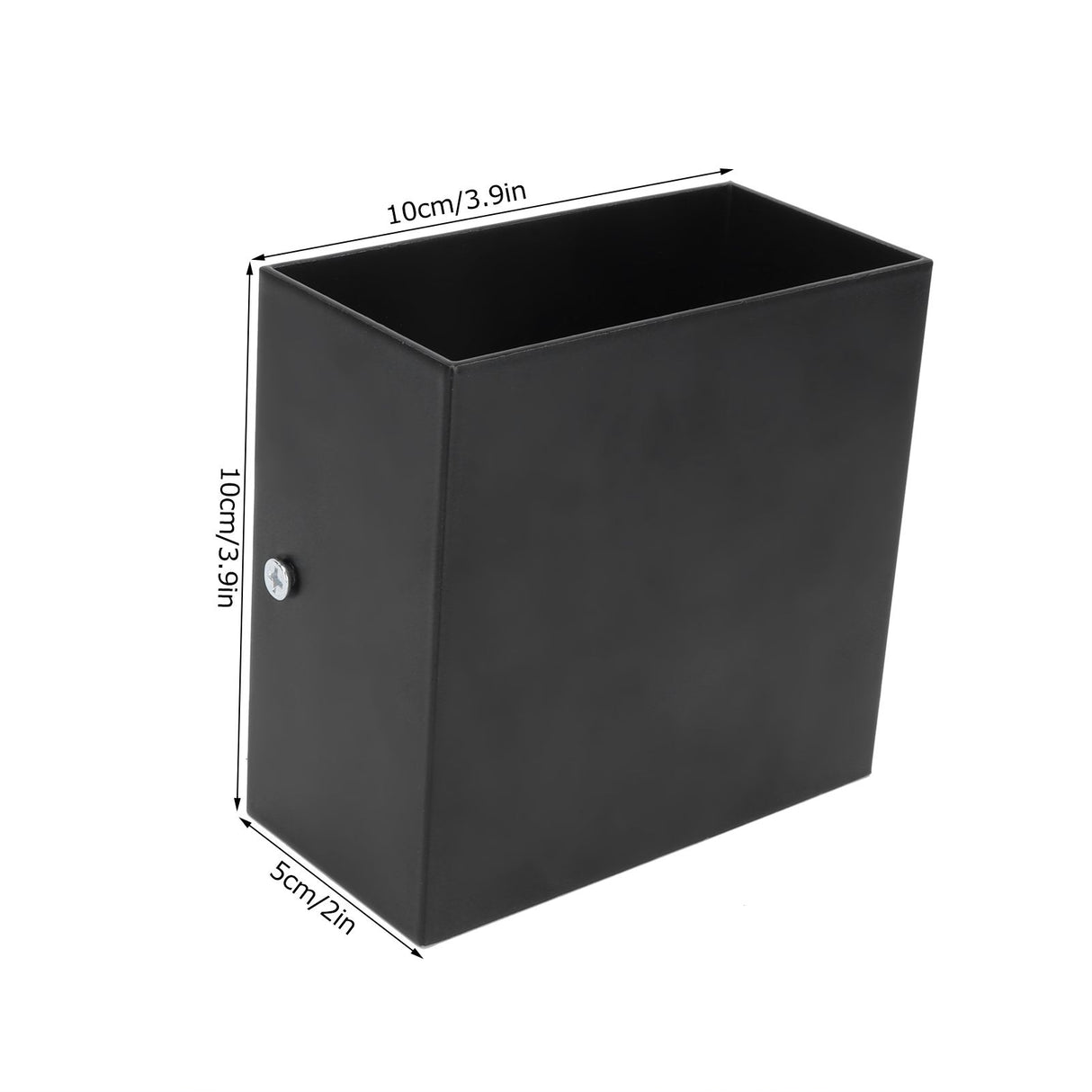 LED Wall Light 7W Indoor Square Lamp Bedroom Hallway Porch Balcony Decoration 100265V(Black ShellWhite Light )