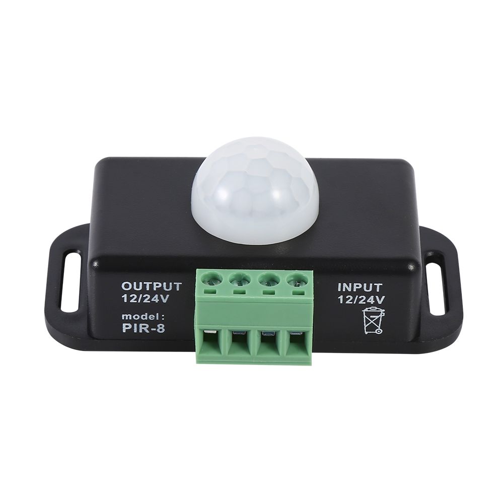 DC 12V/24V Body Security Infrared PIR Motion Sensor Detector Switch for LED Light Strip