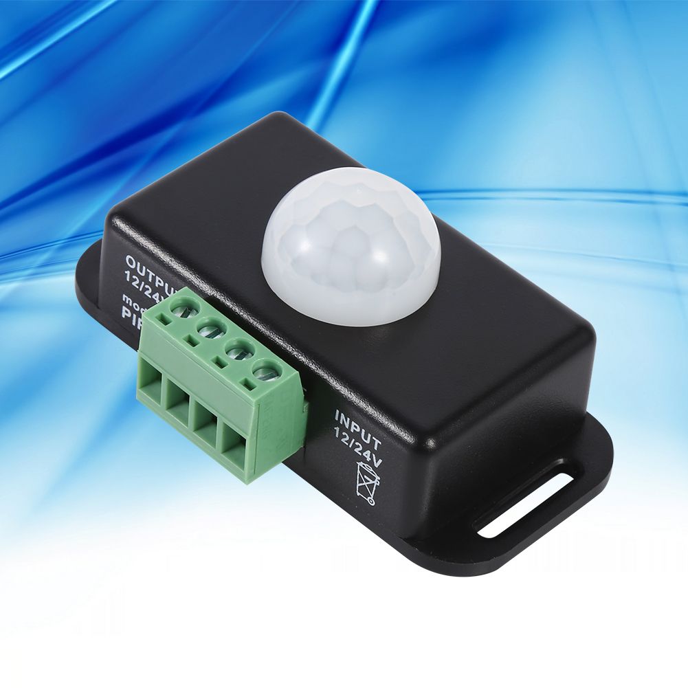 DC 12V/24V Body Security Infrared PIR Motion Sensor Detector Switch for LED Light Strip