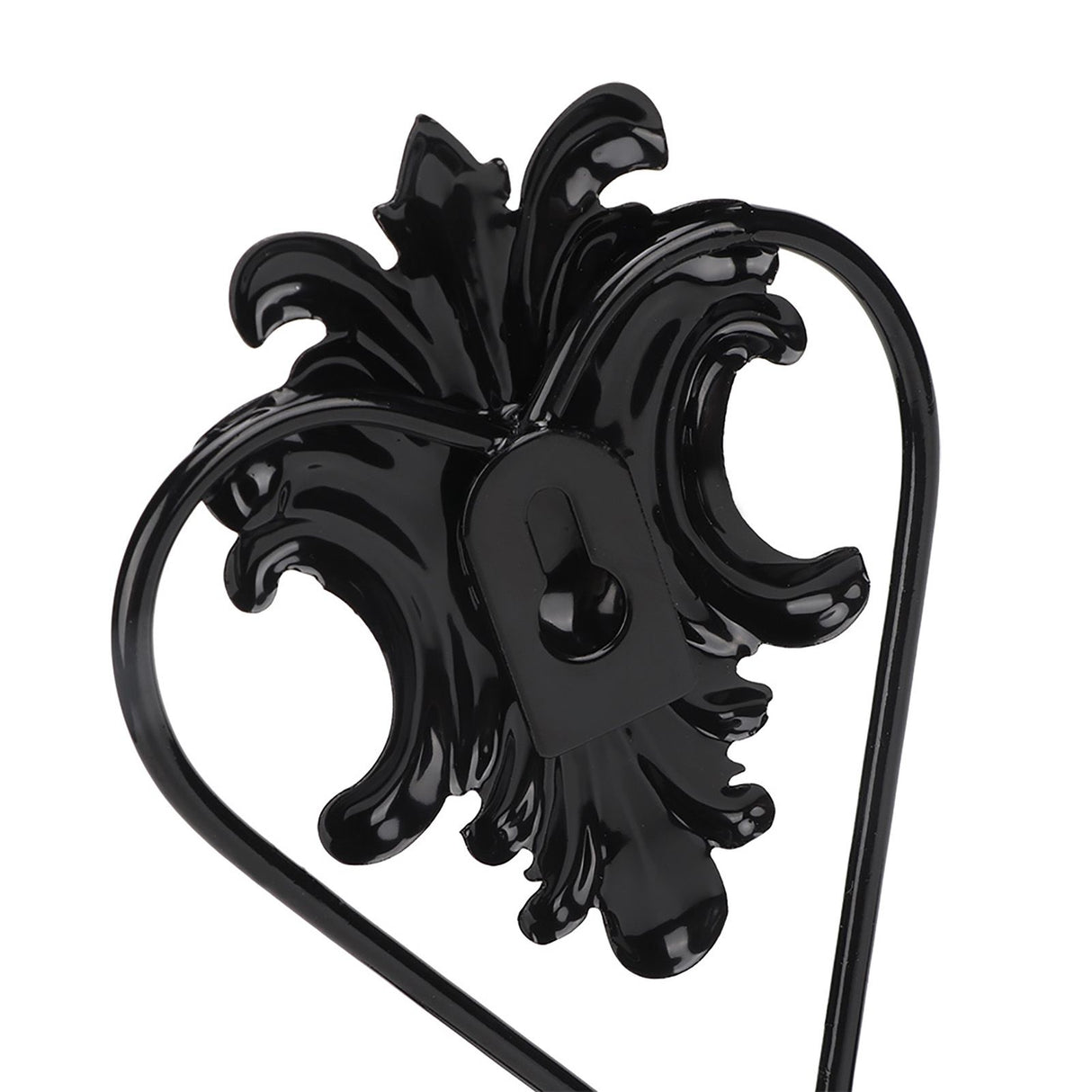 Paper Towel Holder Wall mounted Tissue Rack for Kitchen Bathroom (Black)