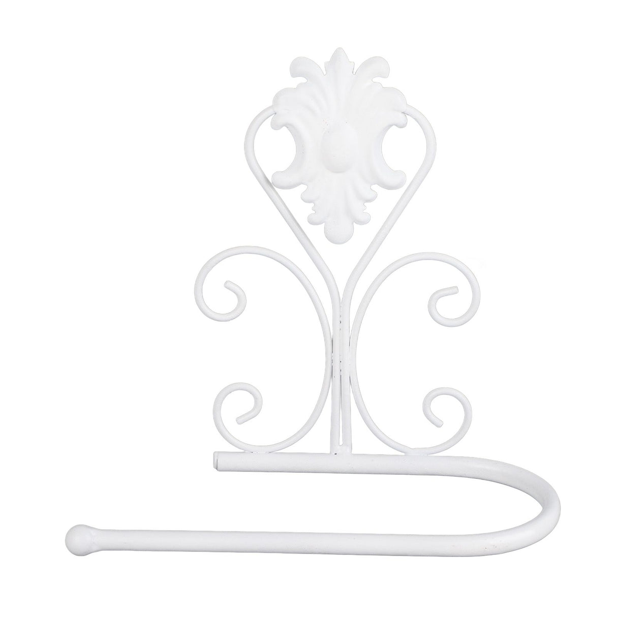 Paper Towel Holder Wall mounted Tissue Rack for Kitchen Bathroom (White)