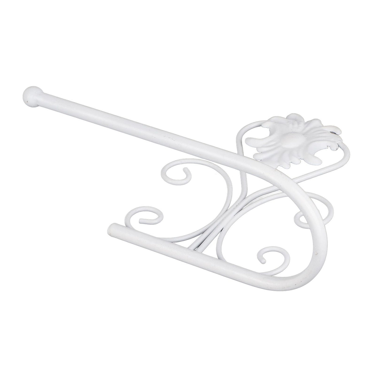 Paper Towel Holder Wall mounted Tissue Rack for Kitchen Bathroom (White)
