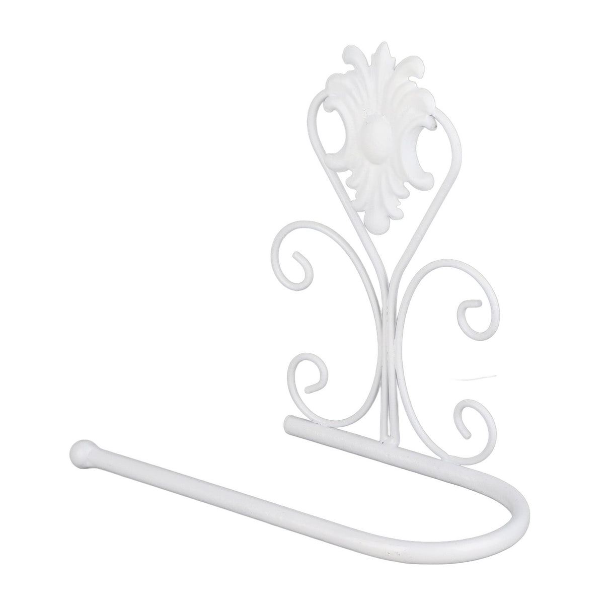 Paper Towel Holder Wall mounted Tissue Rack for Kitchen Bathroom (White)