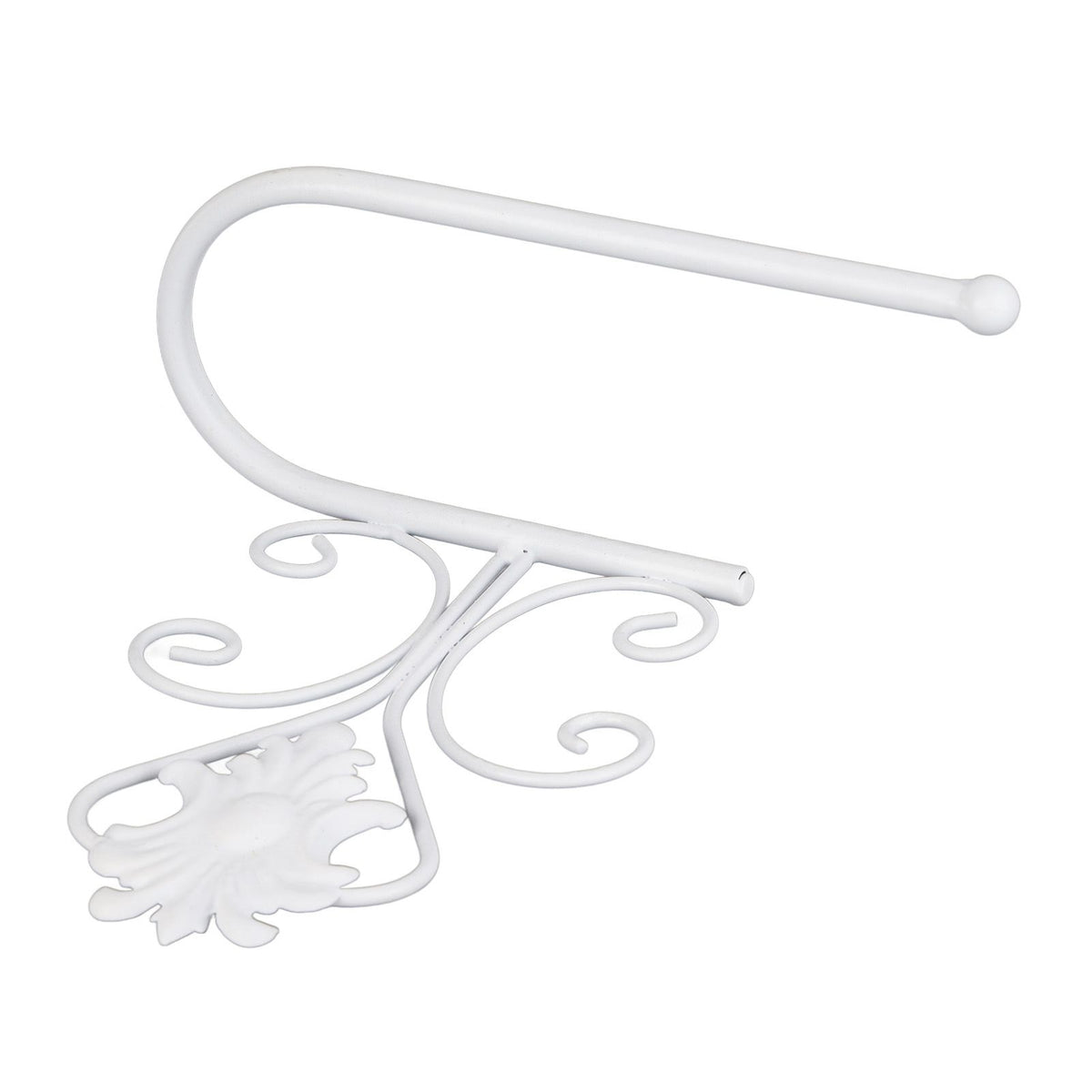 Paper Towel Holder Wall mounted Tissue Rack for Kitchen Bathroom (White)