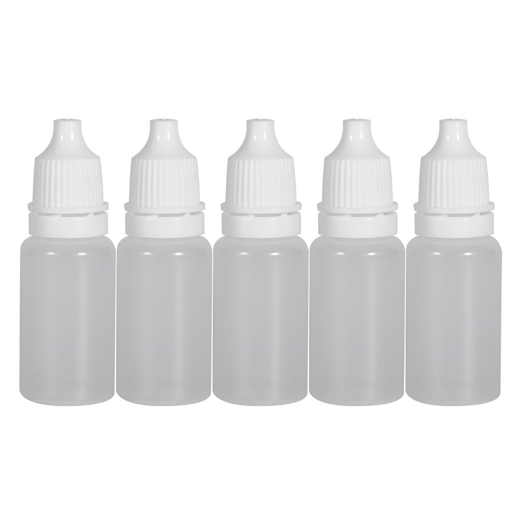 50PCS 10ml Volume Empty Plastic Squeezable Bottles Eye Liquid Container Dropper