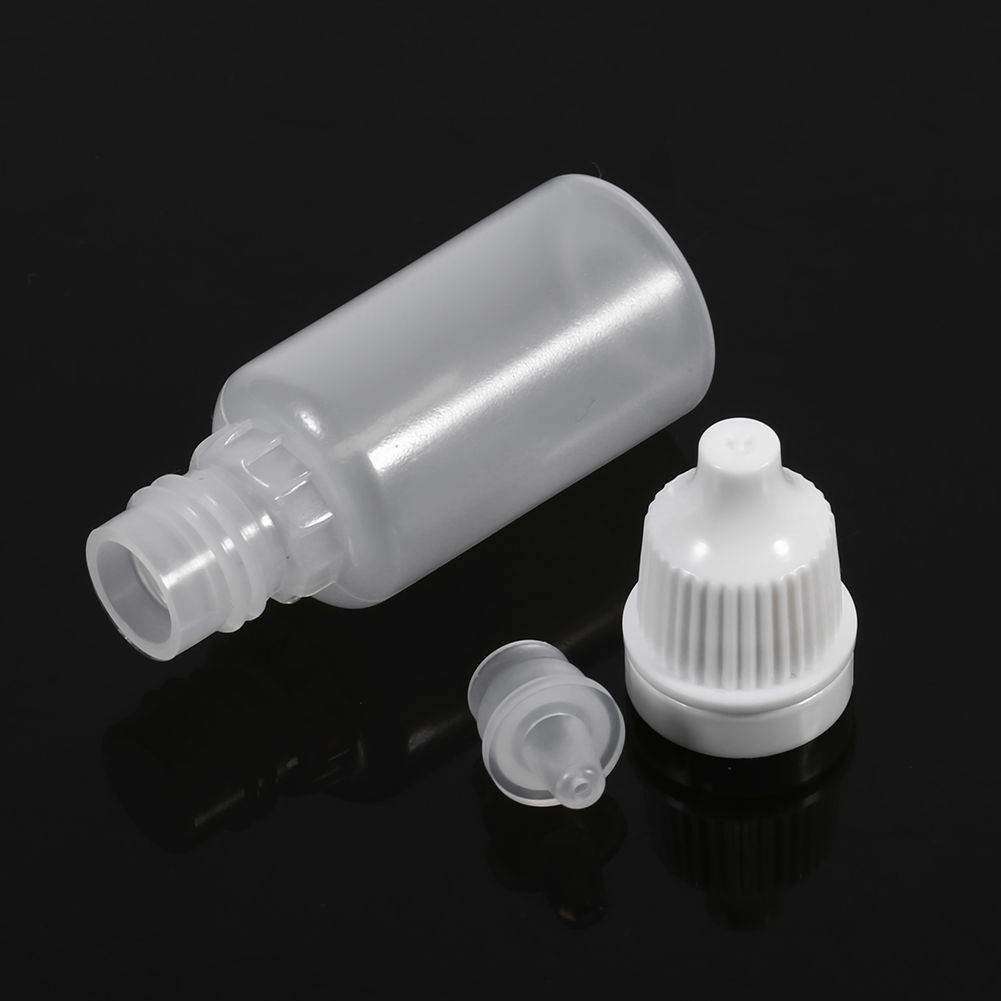 50PCS 10ml Volume Empty Plastic Squeezable Bottles Eye Liquid Container Dropper
