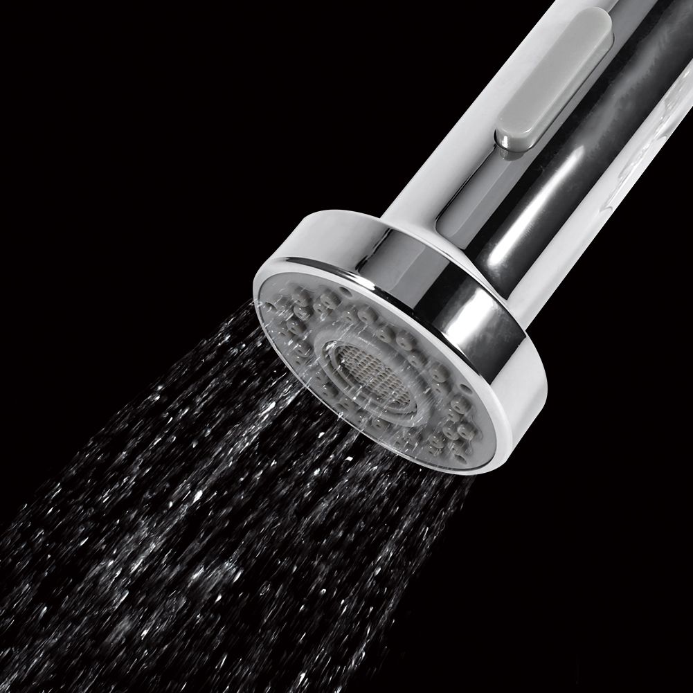 Chrome Finish Dual mode Replacement Home Kitchen Faucet Spray Shower Head Durable