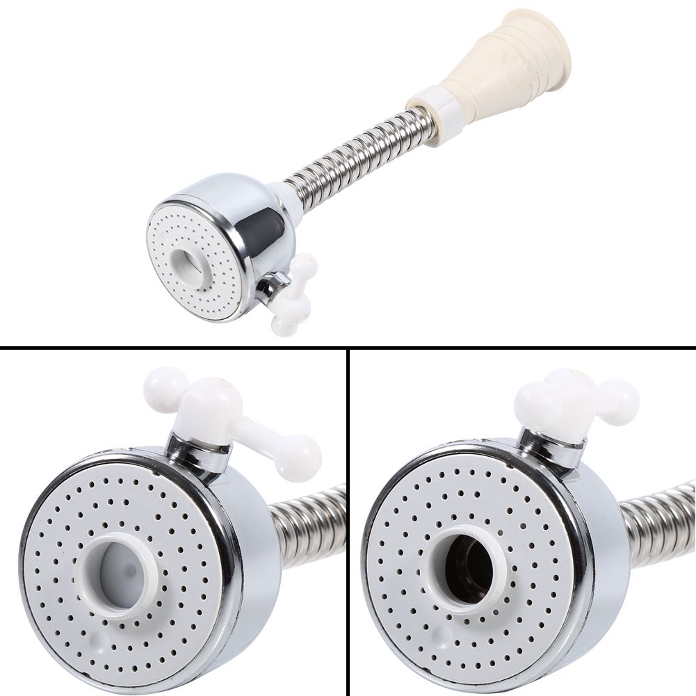 Kitchen Adjustable Water Saving Tap Hose Faucet Aerator Diffuser 360° Swivel Nozzle Spout