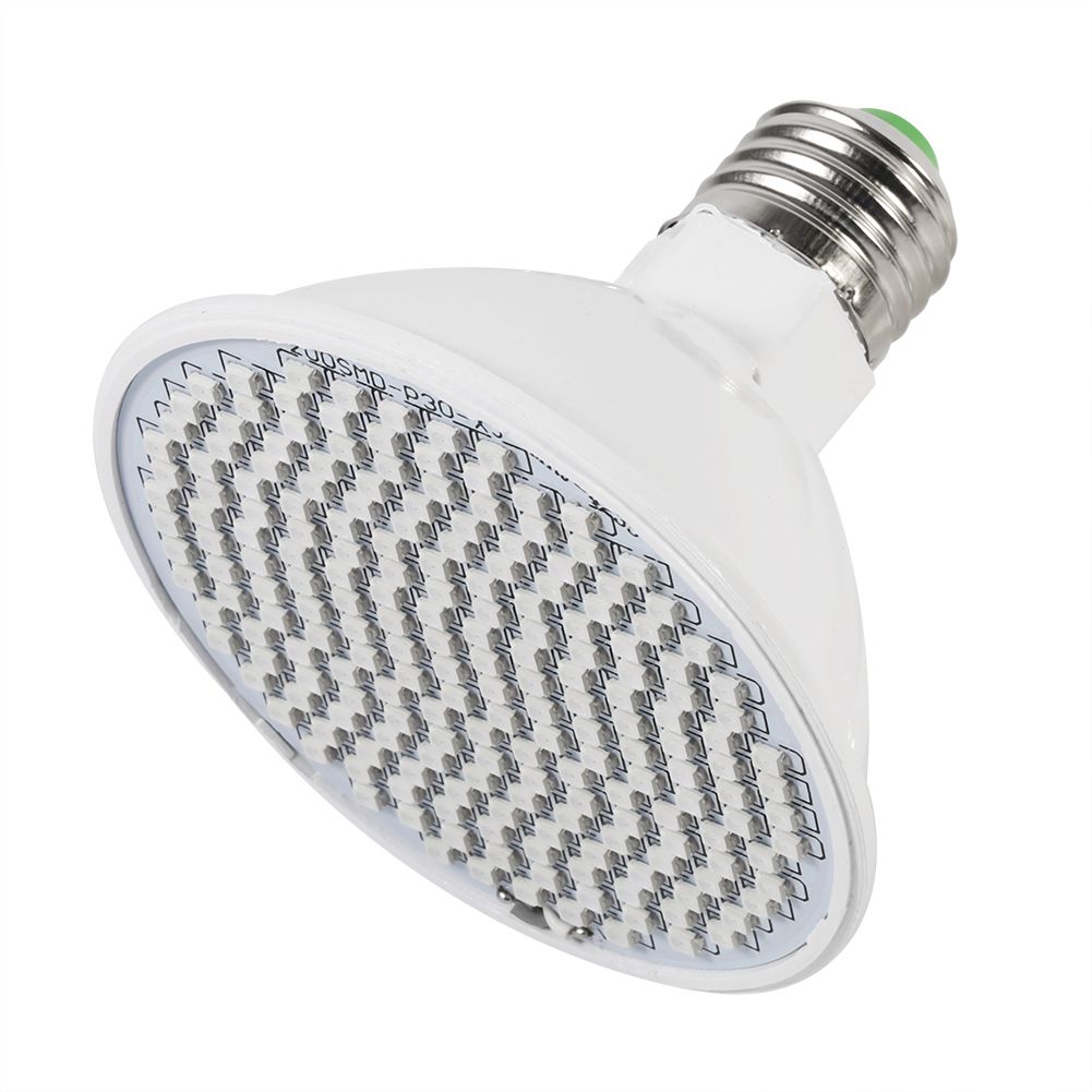 24W 200-LED Plant Grow Light E27 Hydroponic Flower Veg Growing Lamps 85~265V