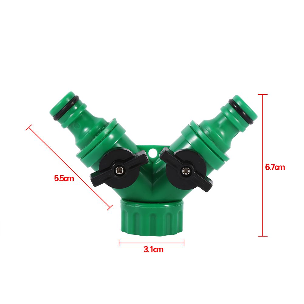 1Pcs 3‑Way Adapter Y Connector Adaptor Switch Garden Watering Drip Irrigation Hose Pipe 3/4"