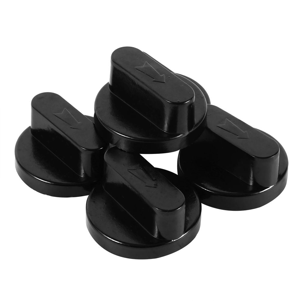 5Pcs New Black Universal Cooker Oven Gas Stove Grill Control Knobs Switch Home Kitchen Use