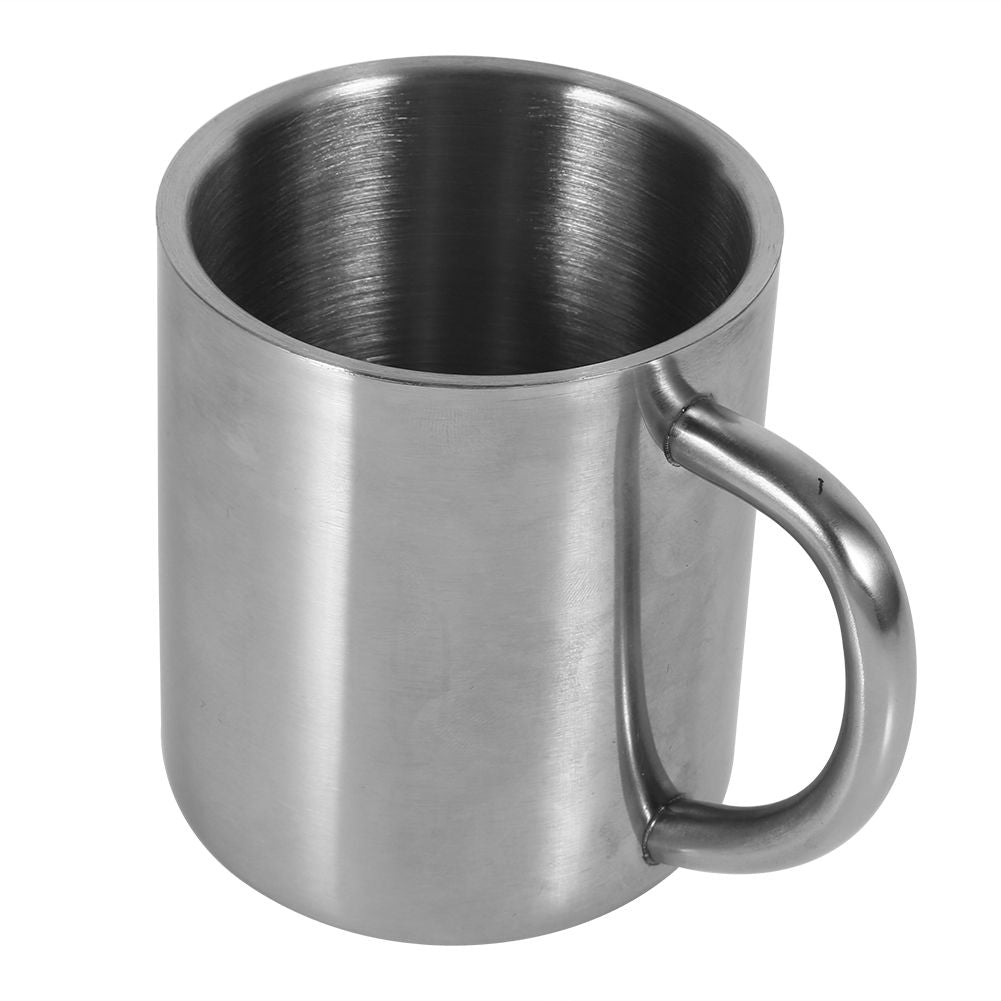 Portable Student Stainless Steel Double Wall Mug Travel Camping Coffee Tea Milk Cup Durable