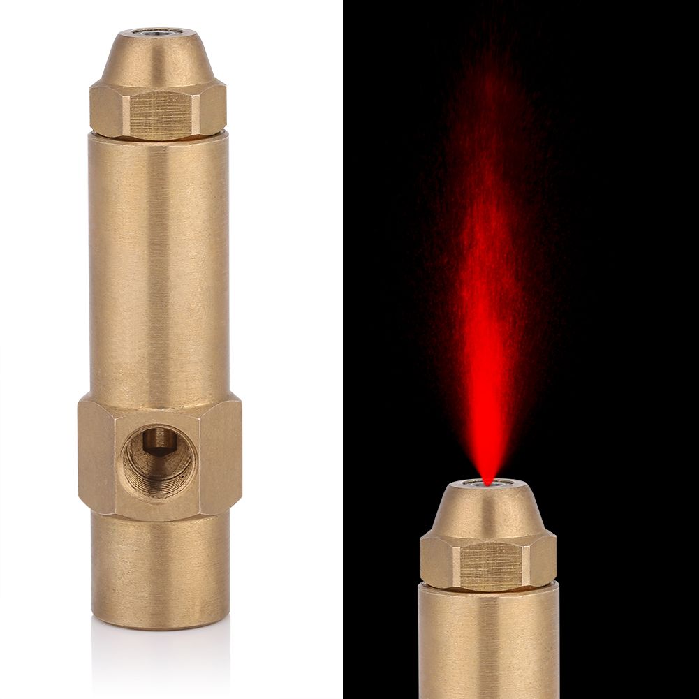 Solid Brass Construction Diesel Heavy Oil Waste Fuel Burner Nozzle 2.0mm Bore Diameter