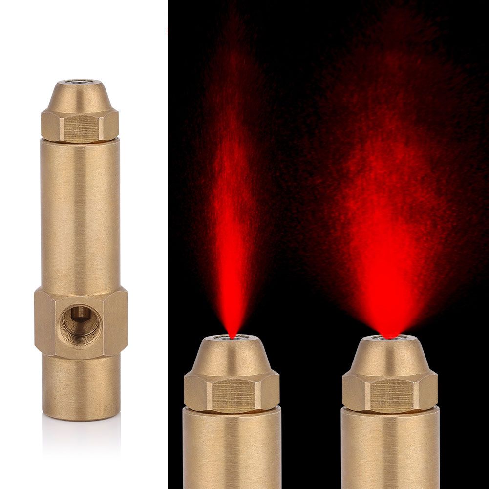 Solid Brass Construction Diesel Heavy Oil Waste Fuel Burner Nozzle 2.0mm Bore Diameter