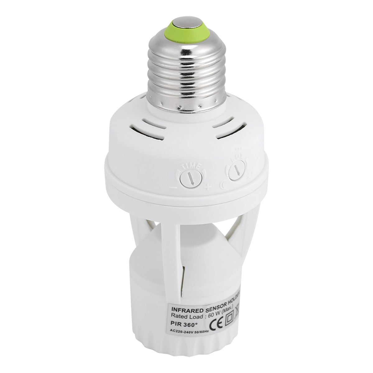 E27 LED Lamp Bulb Holder Light Switch Socket Adjustable Infrared Motion Sensor AC110-240V