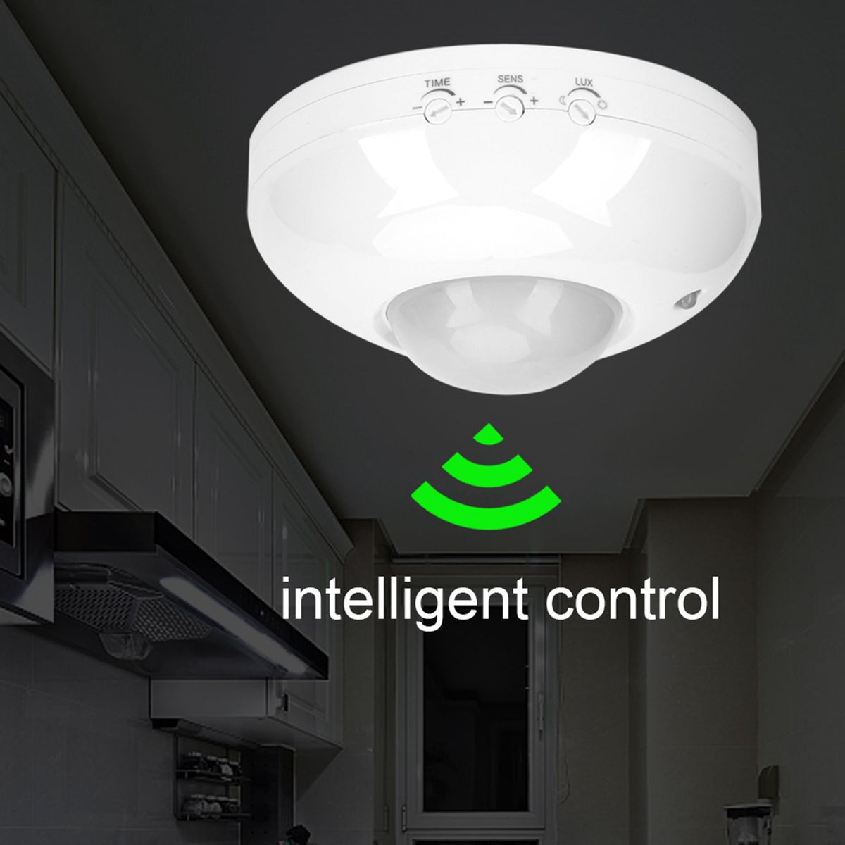 110V‑240V Adjustable Body Motion Movement Ceiling Infrared Sensor Detector Light Bulb Switch