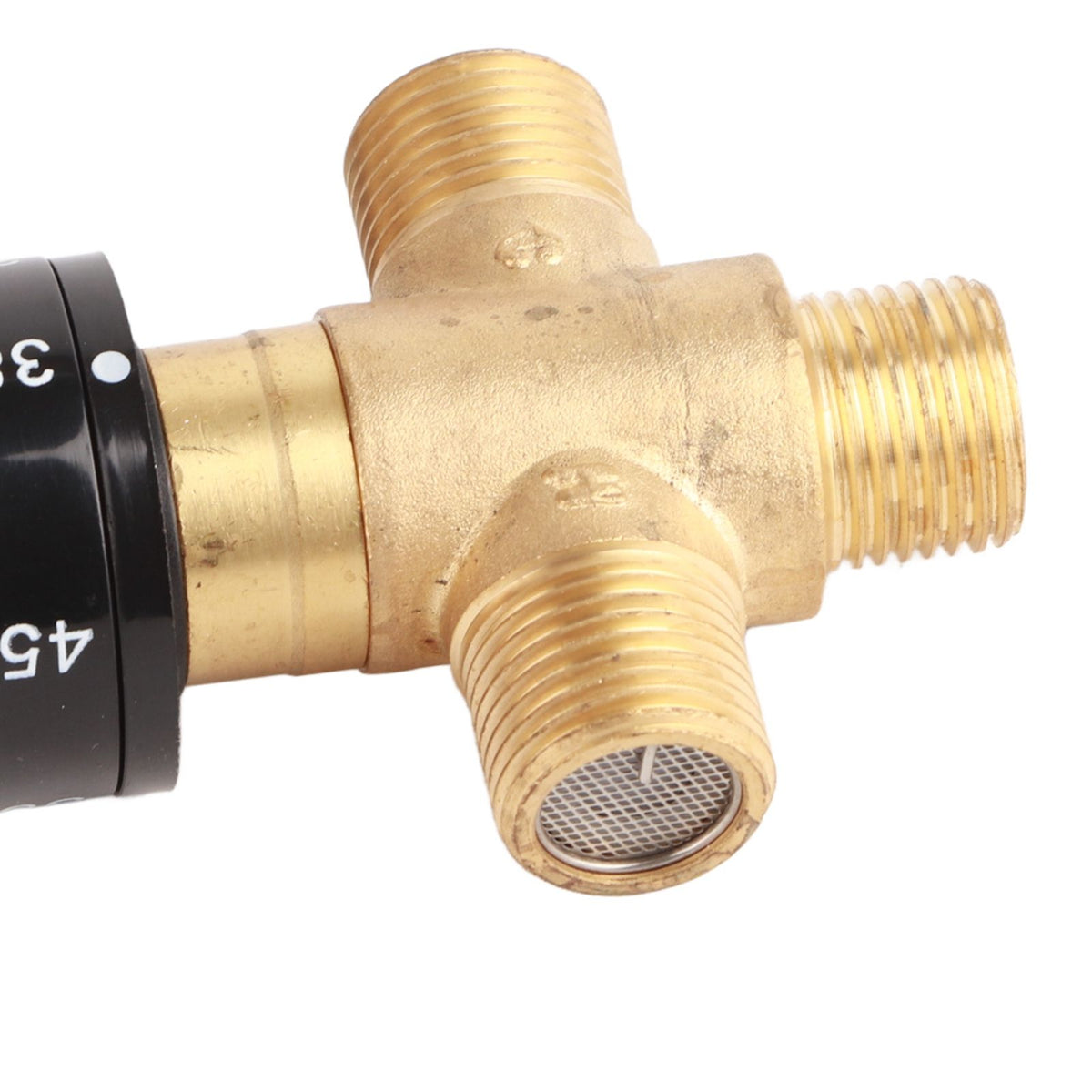 Brass Thermostatic Mixing Valve Water Temperature Pipe Basin Thermostat Control