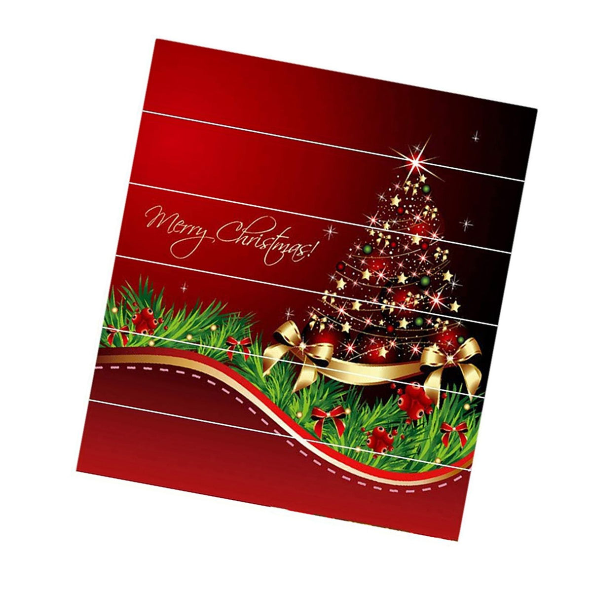 3D Christmas Decorative Stairs Decal Stairway Stickers Family Decor Waterproof #Christmas Tower