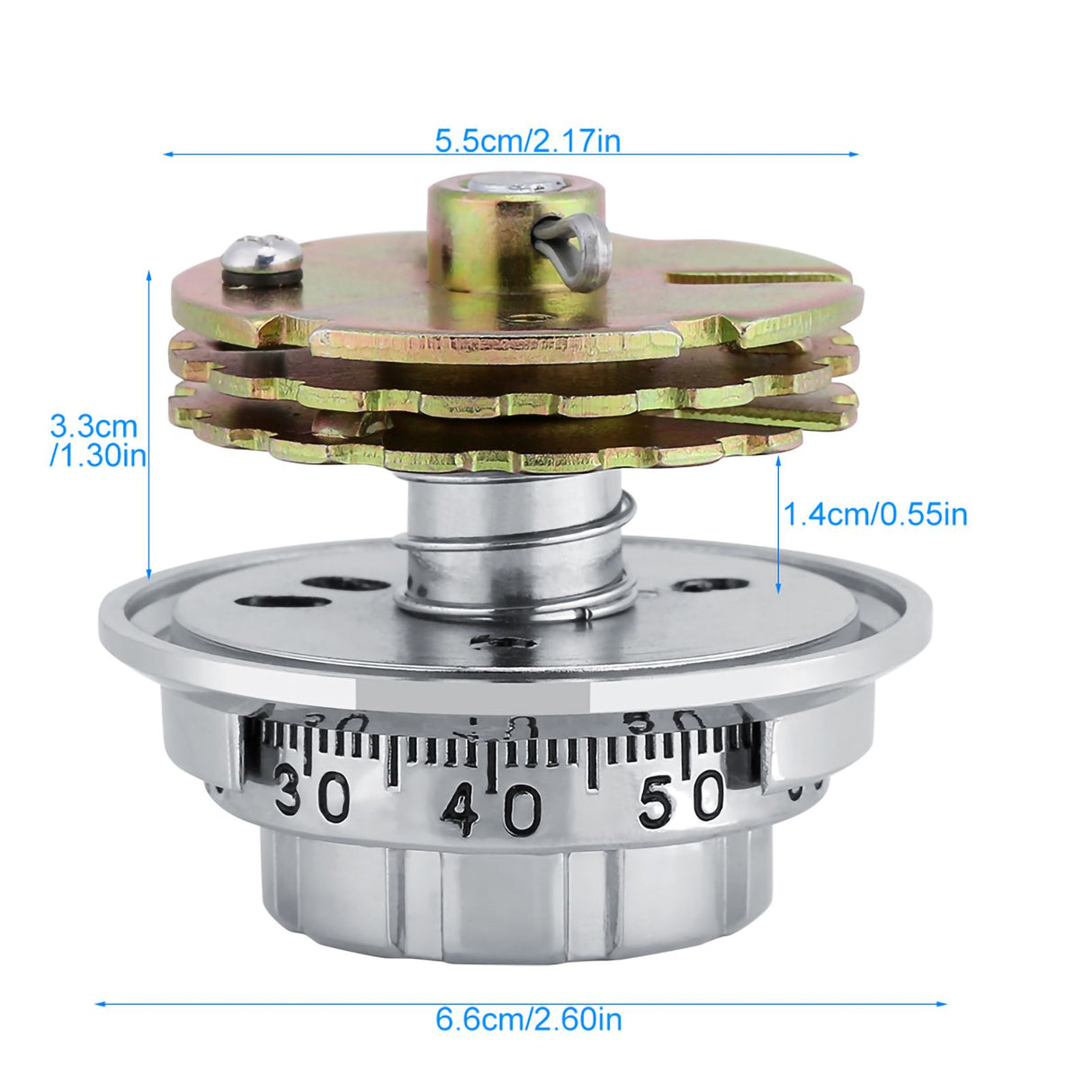 Disc Coded Dial Lock Metal Combination Locks for Jewelry Case Safe Box Document Cabinet