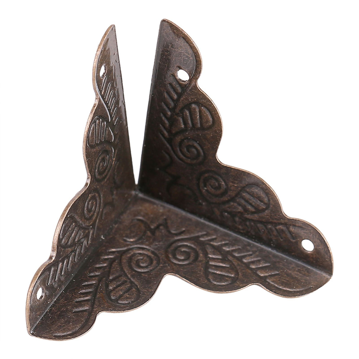 12pcs Wooden Box Jewelry Gift Case Corner Decorative Protectors Iron Edge Cover Guard Bronze