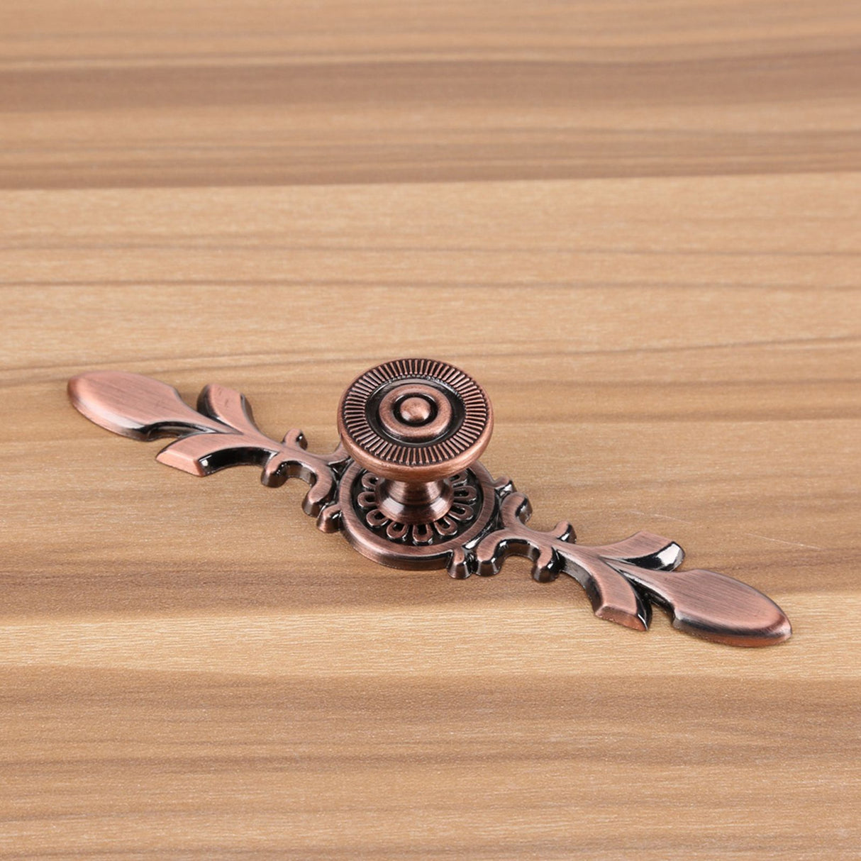 European Furniture Handle Drawer Cabinet Desk Door Knob Pull Home Decor Red Bronze