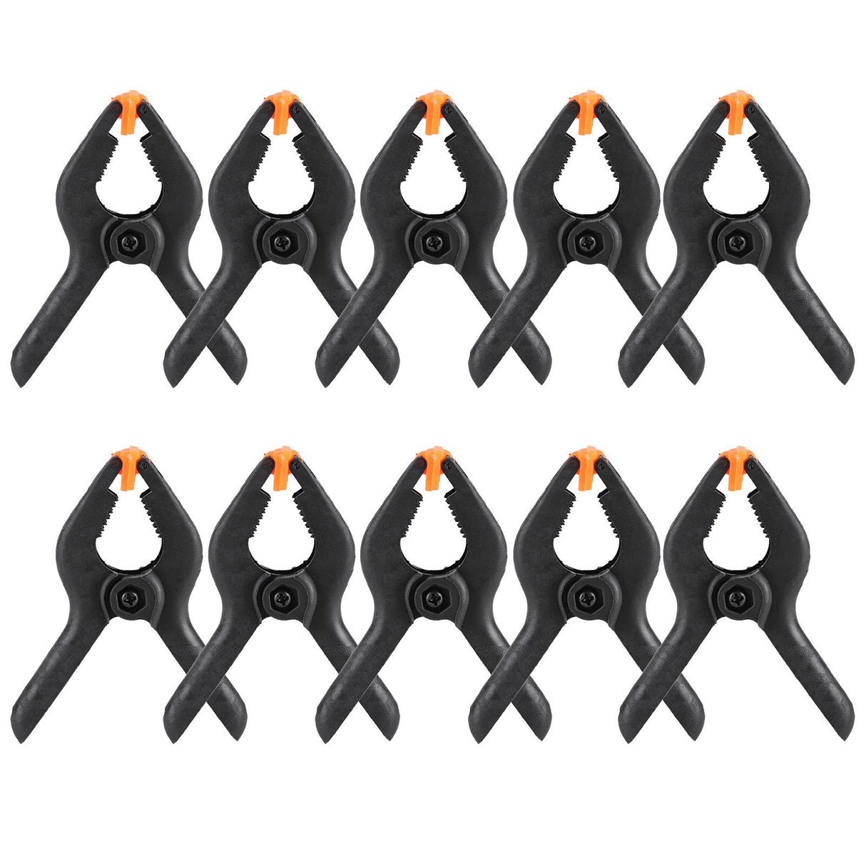 10pcs 3inch A Type Black Multifunctional Plastic Spring Clamp Clip DIY Woodworking Tool