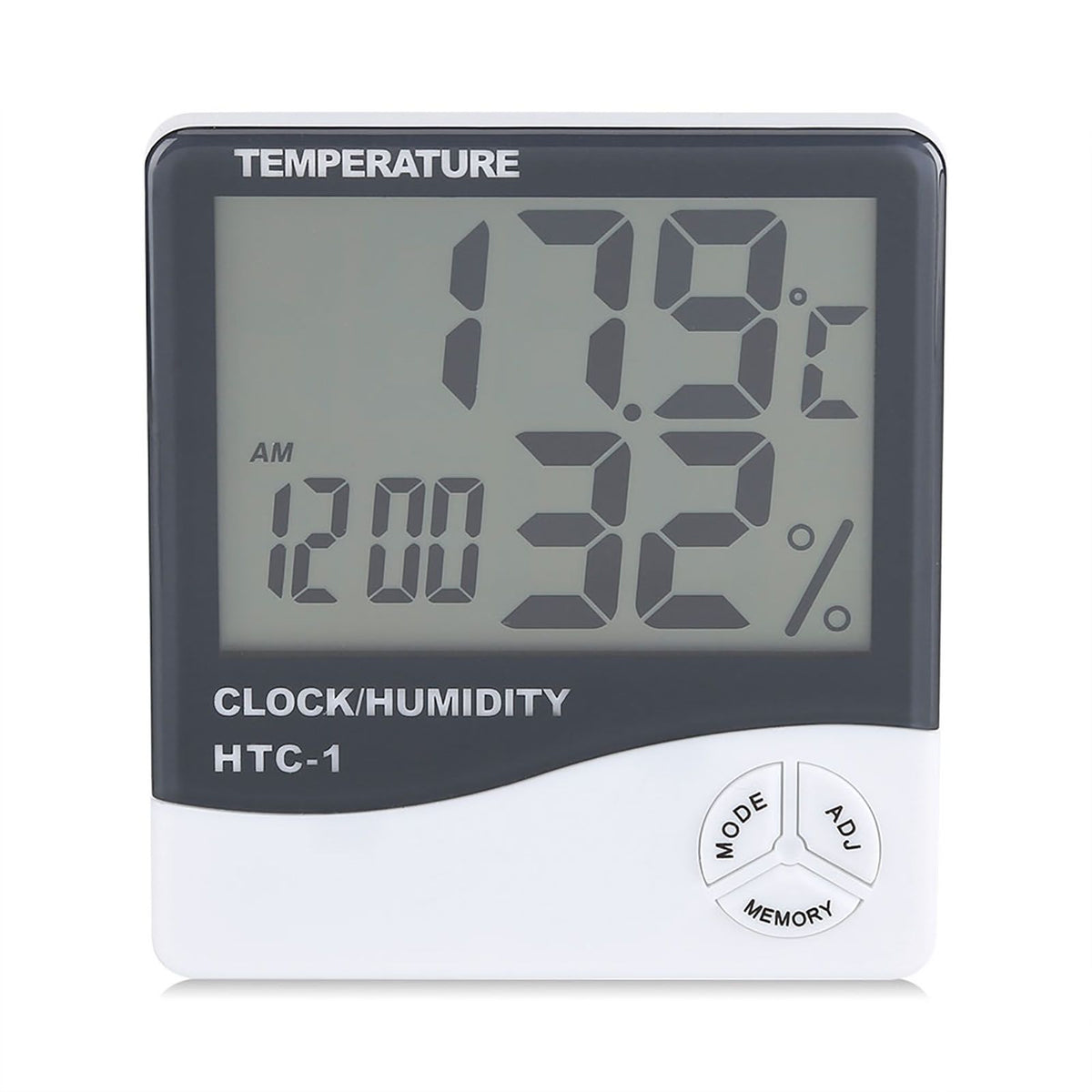Digital LCD Indoor Thermometer Hygrometer Temperature Humidity Meter with Alarm Clock